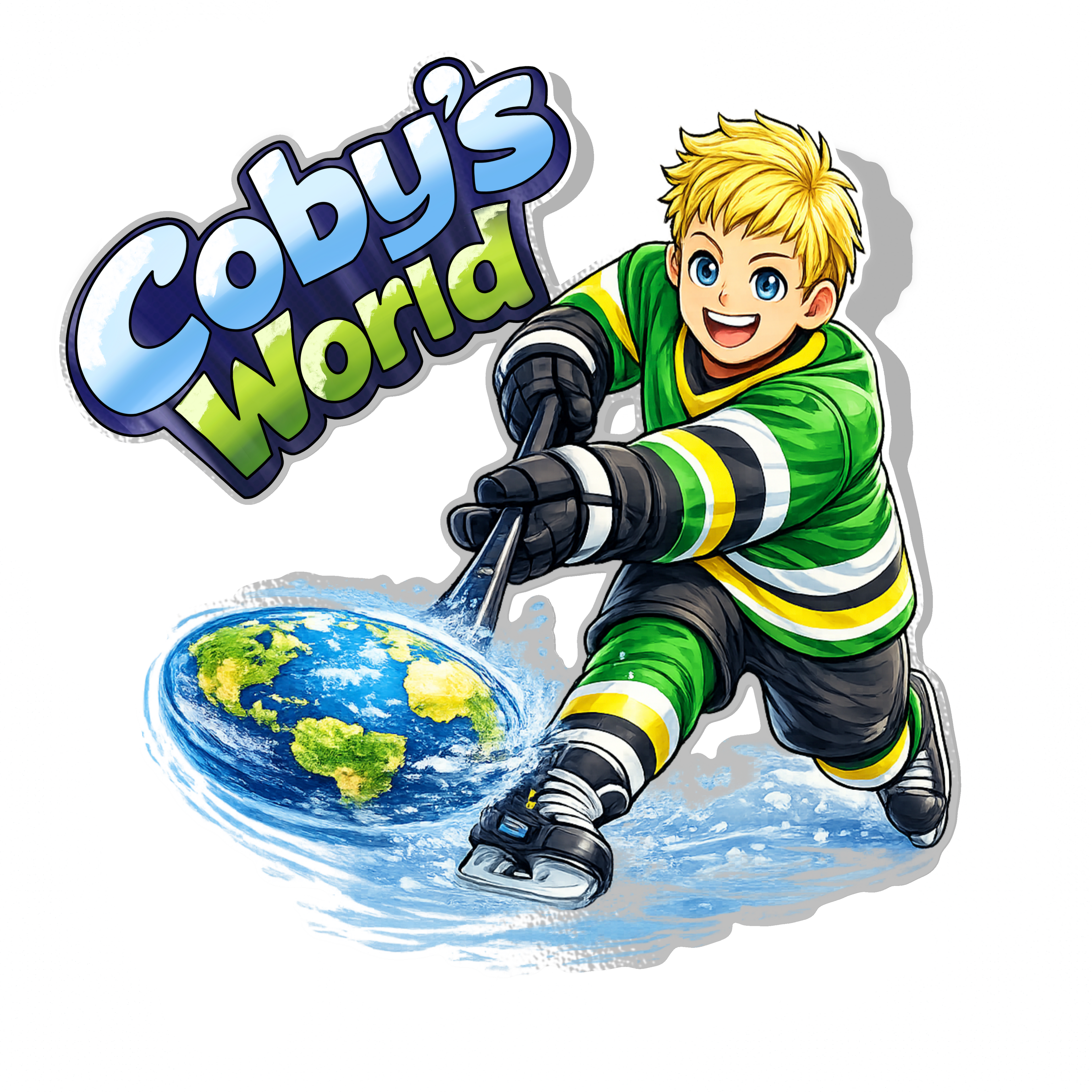 Coby's Wolrd Sticker